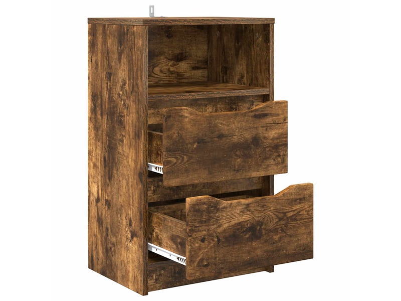  Tables de chevet - cabinet de chevet - table de nuit 2 pièces chêne fumé 40 x 30 x 467 cm  - Conforama D
