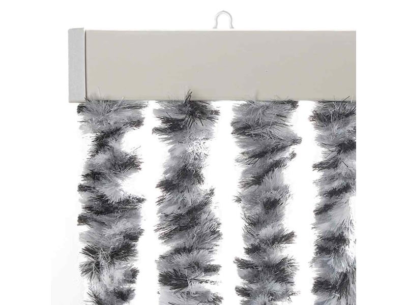  Rideau anti-mouches, moustiquaire gris et noir et blanc 56x200 cm chenille cf43556  - Conforama D
