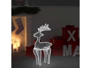 Décoration de noël de renne avec maille 306 led 60x24x89 cm