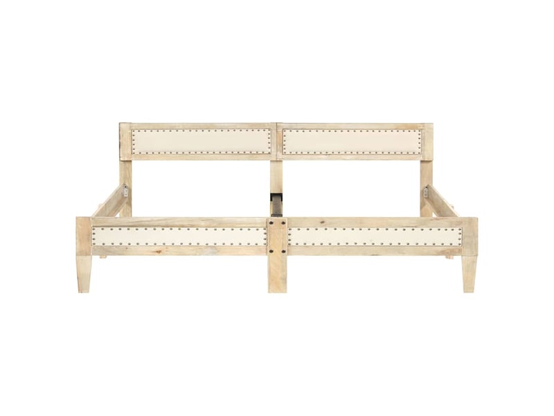  Lit double- lit adulte -  cadre de lit sans matelas bois de manguier massif 200 cm  - Conforama B