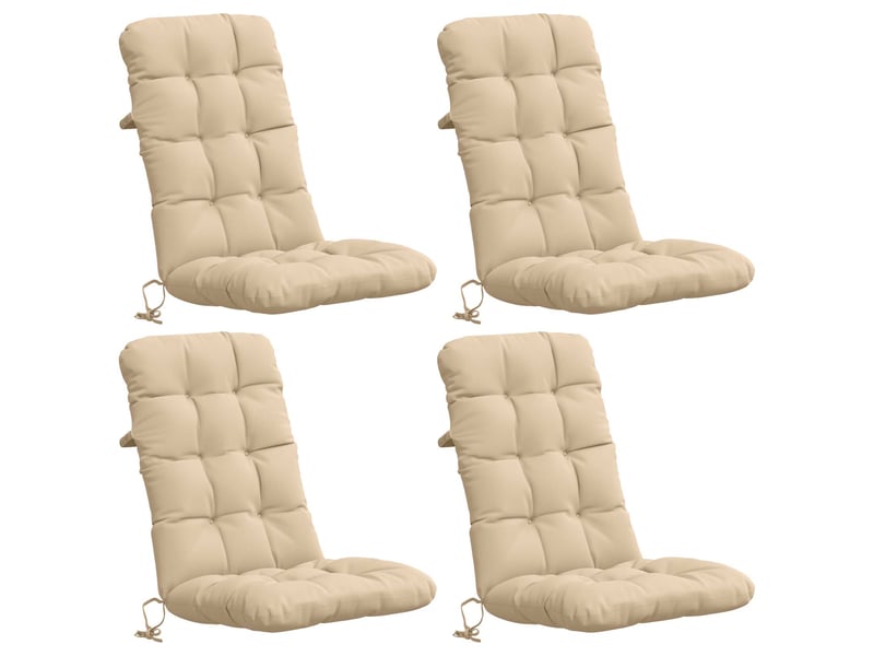 Lot de 4 coussins de chaise à dossier haut vianen cf59344 - Conforama A