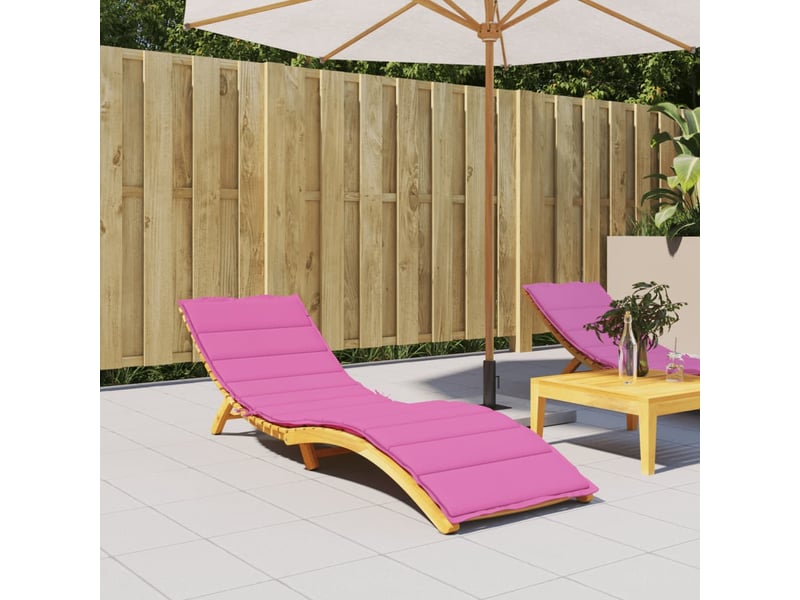 Coussin de transat, coussin pour bain de soleil tissu oxford rose 200 x 60 x 4 cm cf56244 - Conforama B