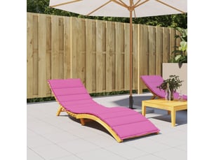 Coussin de transat, coussin pour bain de soleil tissu oxford rose 200 x 60 x 4 cm cf56244