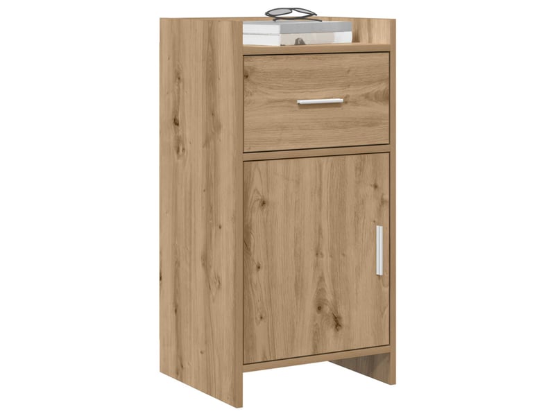  Buffet - bahut - meuble de rangement chêne artisanal 40 x 36 x 80 cm bois d'ingénierie  - Conforama C