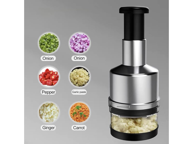  Hachoir à nourriture simple opération pratique hachoir alimentaire argenté  - Conforama E