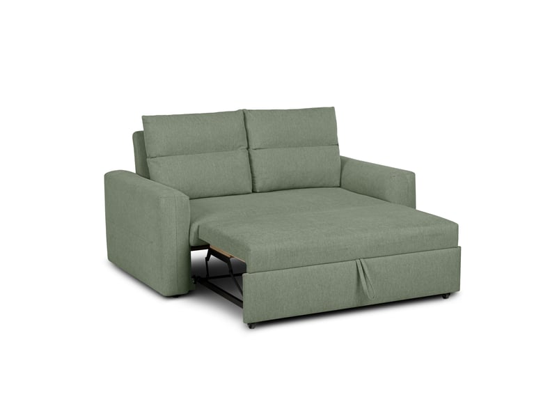Canape droit convertible vert 2 places - Conforama L