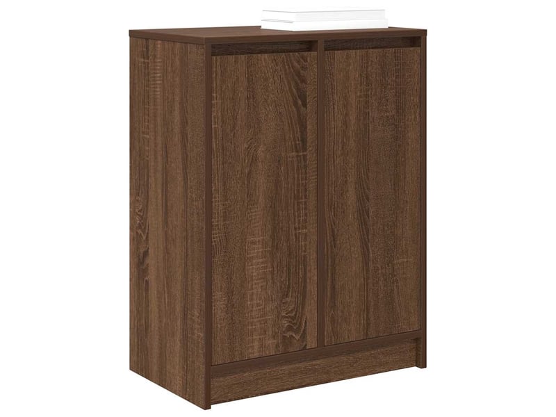  Meuble à chaussure | armoire à chaussures chêne marron 57x34x76 cm bois d'ingénierie  - Conforama D