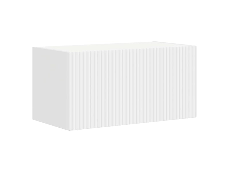  Ensemble meuble tv - banc tv - meuble de rangement 6 pcs blanc bois d'ingénierie  - Conforama E