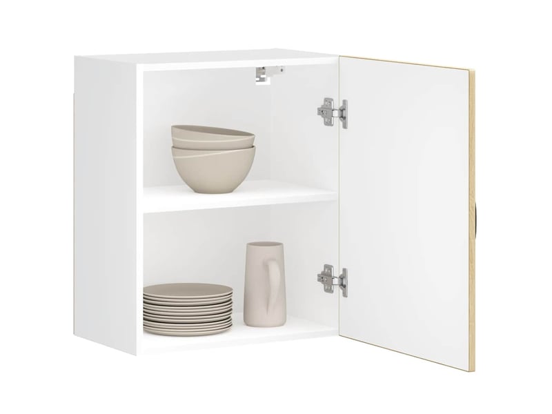  Meuble de rangement, armoire murale de cuisine lucca chêne sonoma bois ingénierie shl9120  - Conforama D