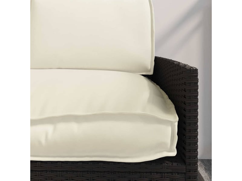  Ensemble de coussins tissu oxford crème 120 x 50 x 52 cm cf60918  - Conforama E