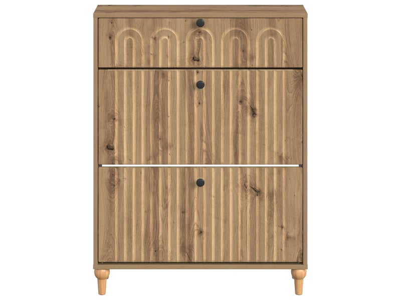  Meuble à chaussure, cabinet à chaussures alkmaar 78x24x103 cm bois d'ingénierie shl3880  - Conforama D