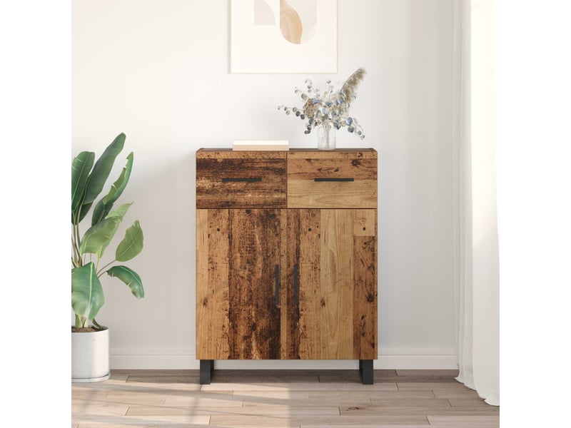  Buffet salon, buffet de rangement bois ancien 69,5x34x90 cm bois d'ingénierie  - Conforama D
