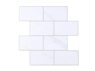 Crédence adhésive murale 3d  - effet carrelage 4 pièces 25x25 cm