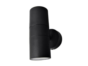 Applique extérieure fabrilamp becala coloris noir 2 x gu10 ip44 15,2 x 7,3 x 11,3 cm