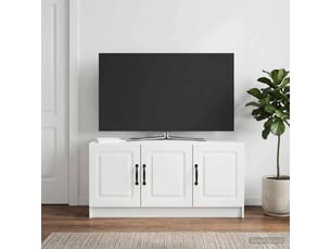 Meuble tv coloris blanc 99 cm <strong></strong>  <strong></strong>