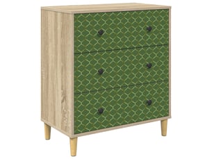 Commode 1 tiroir(s)    <strong></strong> <strong></strong> coloris bois clair largeur 66 cm