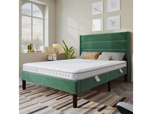 Matelas 140x200 cm <strong>OOIILLEE</strong>  <strong></strong> Ressorts ensachés + mousse soutien Medium épaisseur 10 cm
