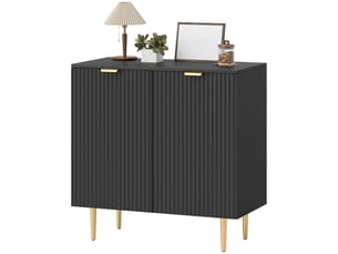 Buffet 2 porte(s)   <strong>PANGIVO</strong> <strong></strong> - 80 cm coloris noir 