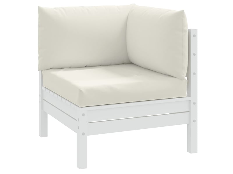  Lot de 3 coussins de palette, coussins de canapé crème mélangé tissu cf59669  - Conforama B