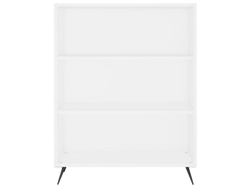 Bibliothèque, armoire à livres blanc 69,5x32,5x90 cm bois d'ingénierie - Conforama D