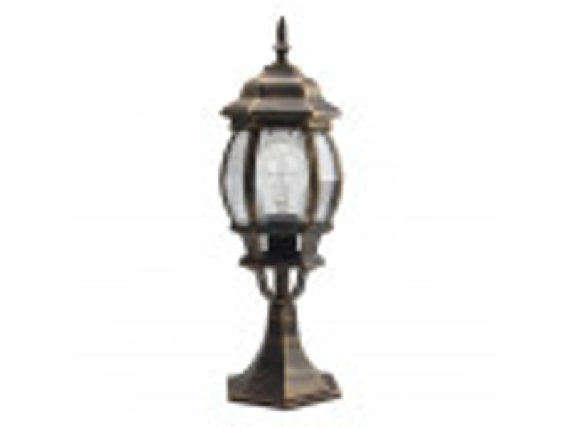  Lanterne de muret extérieur fabrilamp caelum noir et or, 1 x e27, ip44, 49 x 16 x 16 cm 149571016 - Conforama B