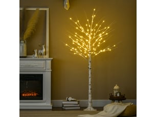 Arbre lumineux led, décoration lumineuse blanc chaud, 96 leds 180 cm, décoration de noël, chambre, maison, blanc