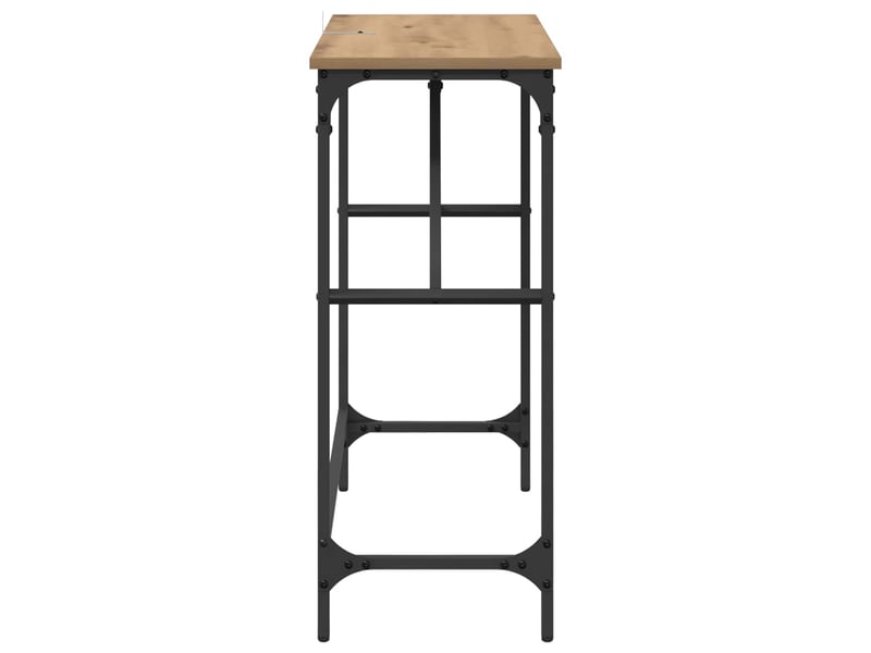  Table de chevet - table console chêne artisanal 75 x 32 x 75 cm bois d'ingénierie  - Conforama E