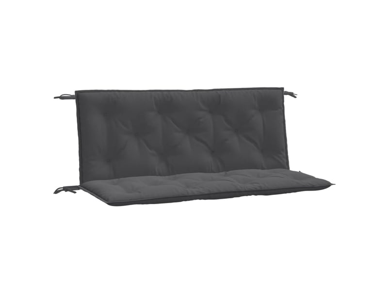  Lot de 2 coussins de banc de jardin, coussins d'assise anthracite mélangé tissu cf58618  - Conforama A