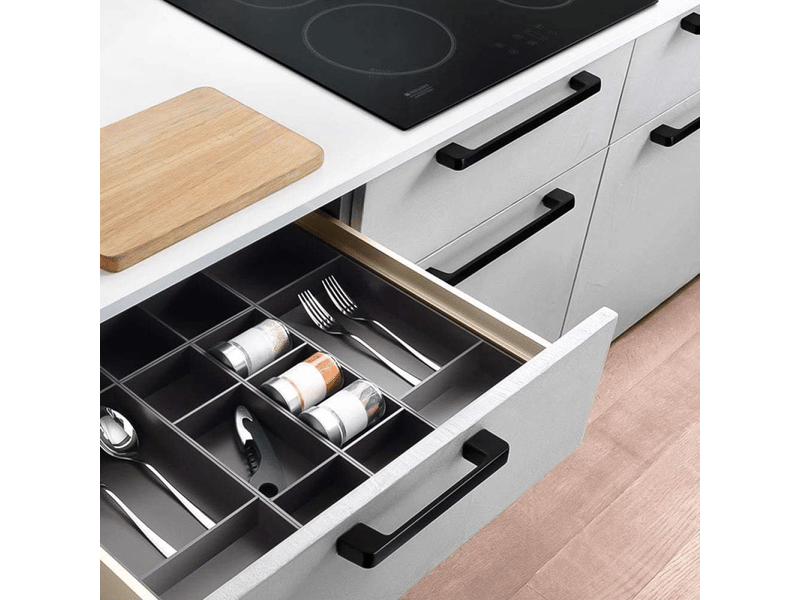  10 poignées noires pour armoires, cuisines, meubles, placards et tiroirs.  - Conforama D