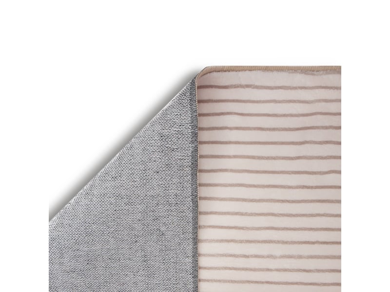  Tapis de salon et chambre en peluche courte haute densité – motifs géométriques, antidérapant, 120x170 cm  - Conforama C