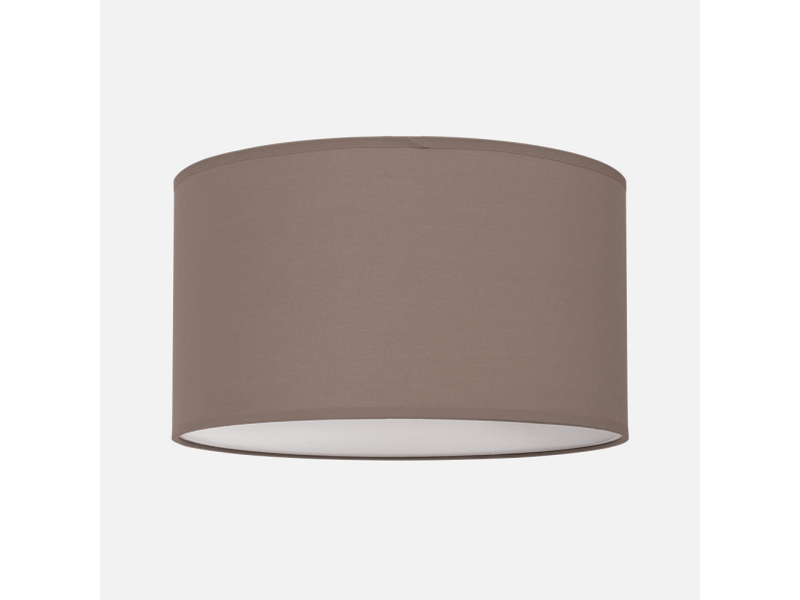  Fabrilamp nicole plafonnier textile taupe avec diffuseur, 4 x e27, ø 50 cm 042985002 - Conforama C