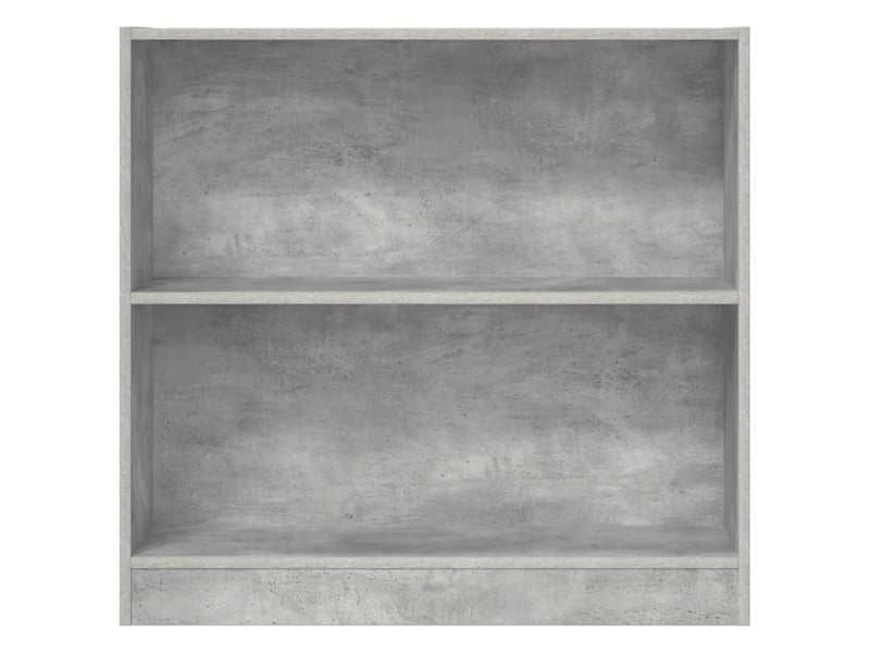  Bibliothèque, meuble de rangement salon gris béton 80x24x75 cm bois d'ingénierie  - Conforama D