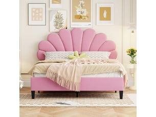 Lit combiné 140x200 cm SOGEU   coloris rose