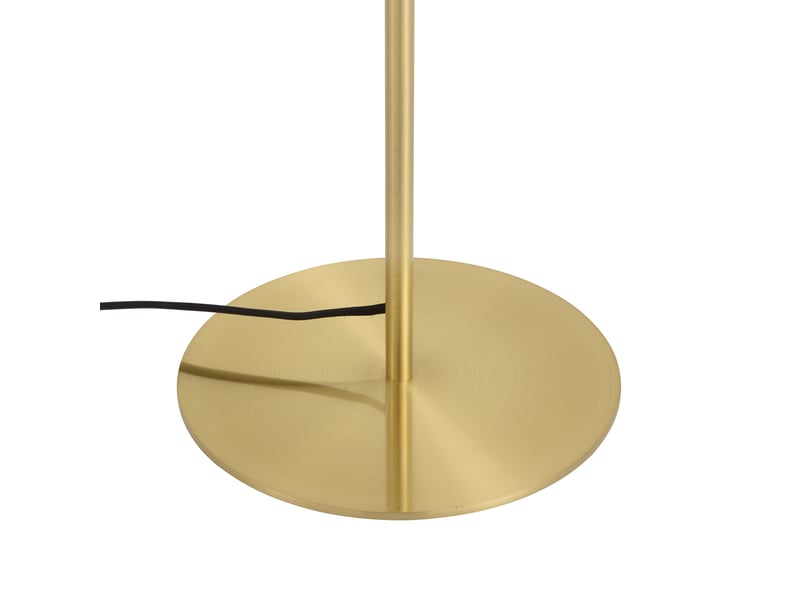  Art deco vloerlamp messing met amber glas 5-lichts - ryan  - Conforama D