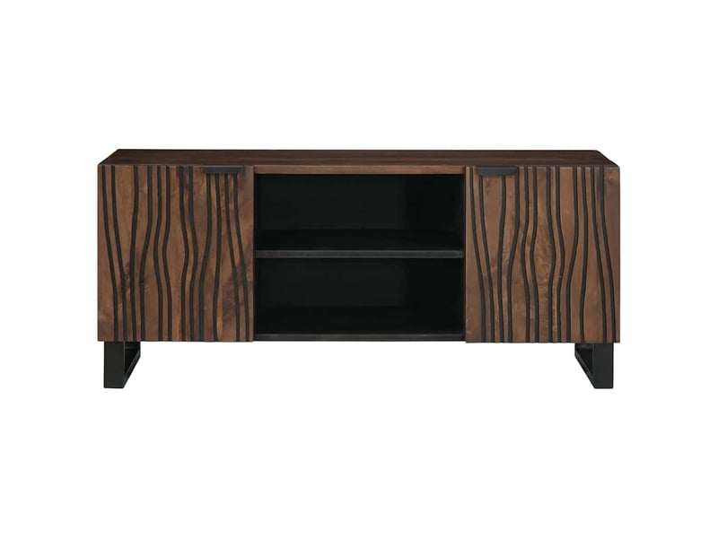  Meuble tv - unites tv 105 x 33 x 46 cm noyer bois d'ingénierie  - Conforama C