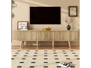 Meuble tv coloris beige 175 cm <strong></strong> <strong></strong>