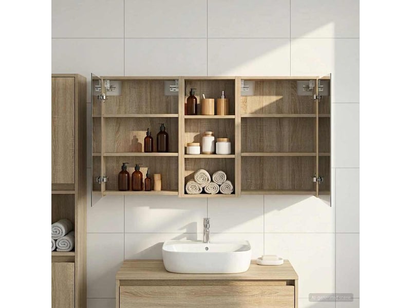 Ensemble de meubles de salle de bain 3 pcs 116x16x62.5 cm shl2316 - Conforama B