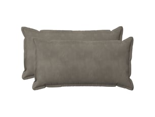 Lot de 2 coussins avec oreiller, coussins décoratifs houten gris clair fløjl cf51038