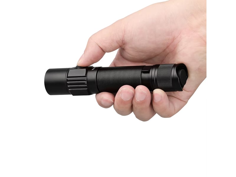  Lampe de poche tactique led 1800 lm rechargeable par usb, batterie 18650, lampe torche militaire  - Conforama B