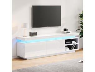 Meuble tv coloris blanc 170 cm <strong>SWEIKO</strong>  <strong></strong>