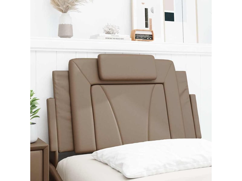  Coussin de tête de lit viana cappuccino 80 cm similicuir cf55965  - Conforama D