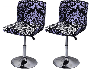 Housses élastiques pour tabourets de bar, housses imprimées pour chaises hautes, adaptées aux comptoirs de bar et aux chaises de salle à manger haute, multicolore
