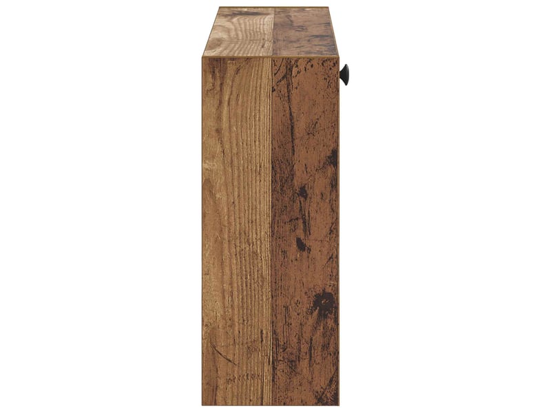  Meuble à chaussures mural, armoire à chaussures breda 71x17x43 cm bois ancien  - Conforama E