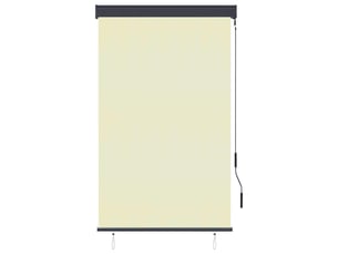 Store enrouleur, store roulant d'extérieur 100 x 250 cm crème cf47288