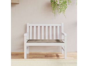 Coussin de banc de jardin, coussin d'assise taupe 120x50x3 cm tissu oxford cf52830
