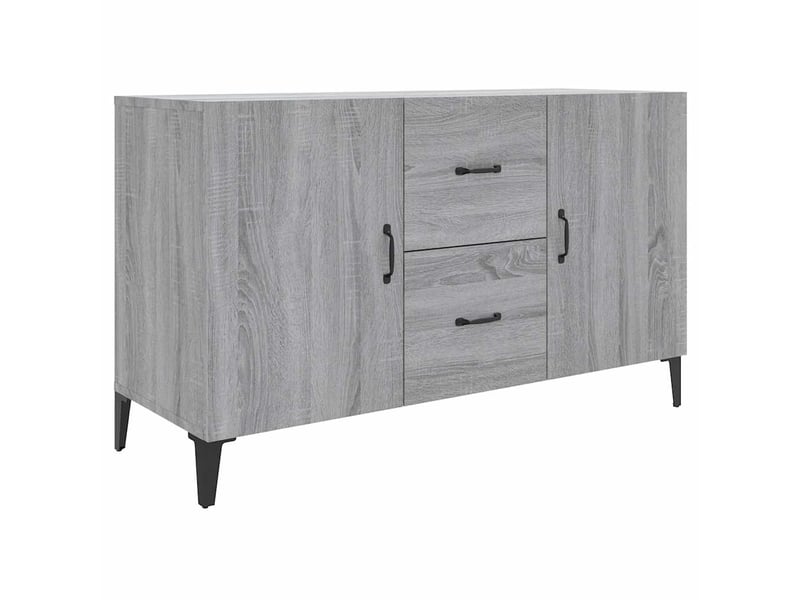  Buffet - bahut - meuble de rangement sonoma gris 100x36x60 cm bois d'ingénierie  - Conforama A
