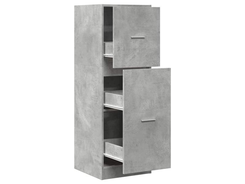  Meuble de rangement, armoire d'apothicaire gris béton 40x41x118 cm bois d'ingénierie  - Conforama A
