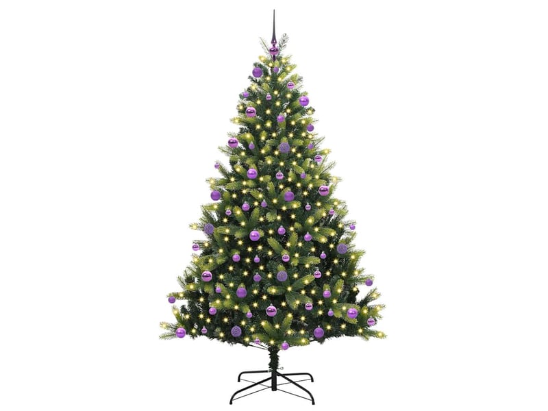  Sapin de noël - arbre de noël artificiel en silicone flexible 300 leds vert  - Conforama C