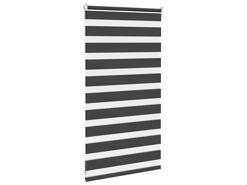 Store zèbre, store de fenêtre noir 80x100 cm largeur du tissu 75,9 cm polyester cf48937 - Conforama D