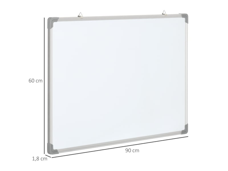 Tableau blanc magnétique 90x60 cm blanc  - Conforama E